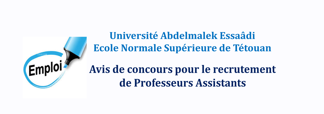 AVIS DE CONCOURS POUR LE RECRUTEMENT DE PROFESSEURS ASSISTANTS